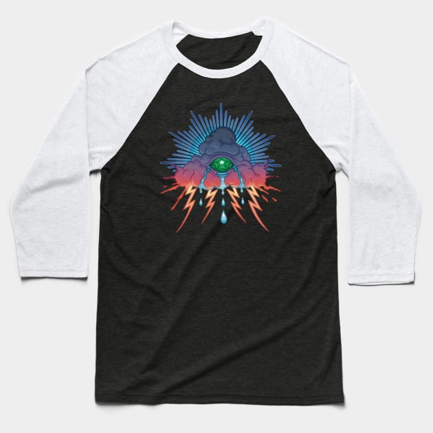 Eye of the Storm Baseball T-Shirt by hardluckart
